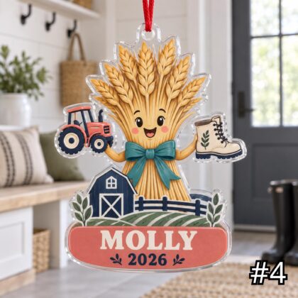 Personalized Farmer or Rancher Acrylic or Wood Ornament - Image 4