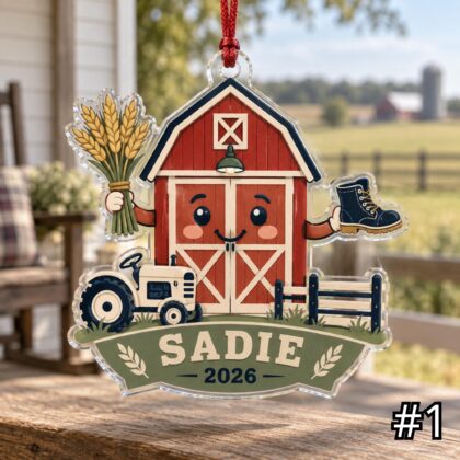 Personalized Farmer or Rancher Acrylic or Wood Ornament