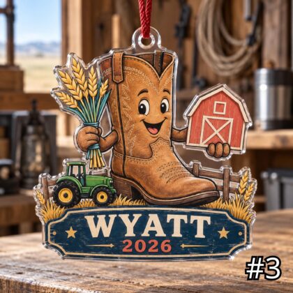 Personalized Farmer or Rancher Acrylic or Wood Ornament - Image 3