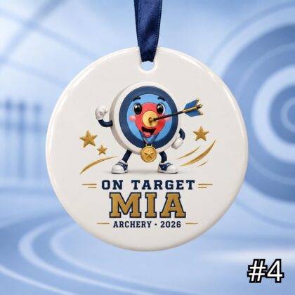 Personalized Archery Ceramic Ornament – Cute Archery Characters - Image 4