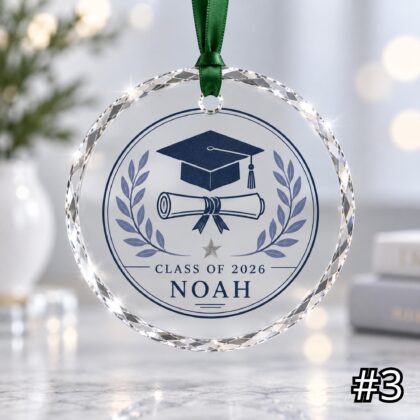 Personalized Graduation Constellation Glass Ornament – Custom Graduate Name and Graduation Year - Image 3