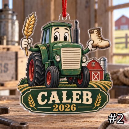 Personalized Farmer or Rancher Acrylic or Wood Ornament - Image 2