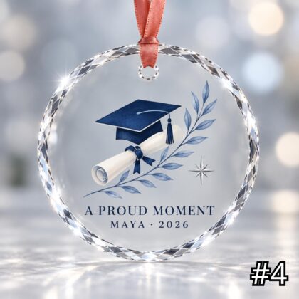 Personalized Graduation Constellation Glass Ornament – Custom Graduate Name and Graduation Year - Image 4